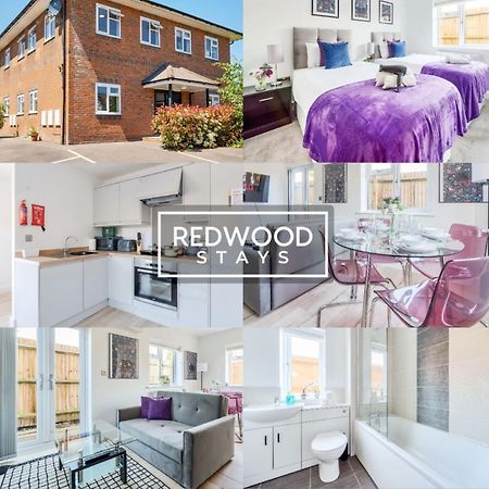 Modern Serviced Apartments For Contractors & Families With Free Parking, Wifi & Netflix By Redwood Stays Basingstoke Esterno foto